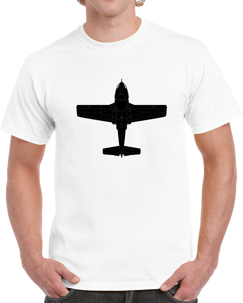 Aircraft - T-37-trainer - Top - Black - Metal X 300 T Shirt