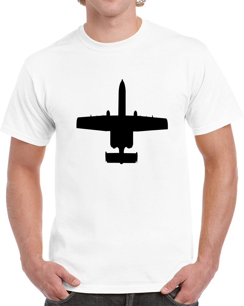 Aircraft - USAF - A-10 Thunderbolt II - Top - Silhouette X 300 T Shirt