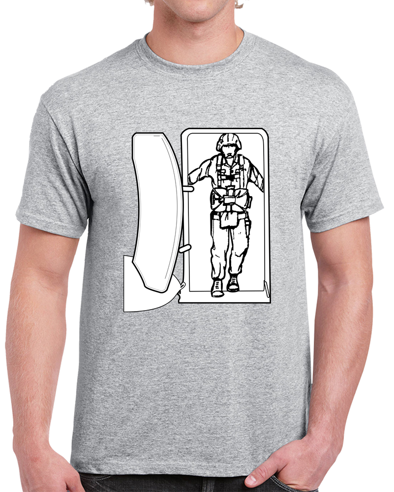 Airborne - JM Door Check - BW X 300 T Shirt