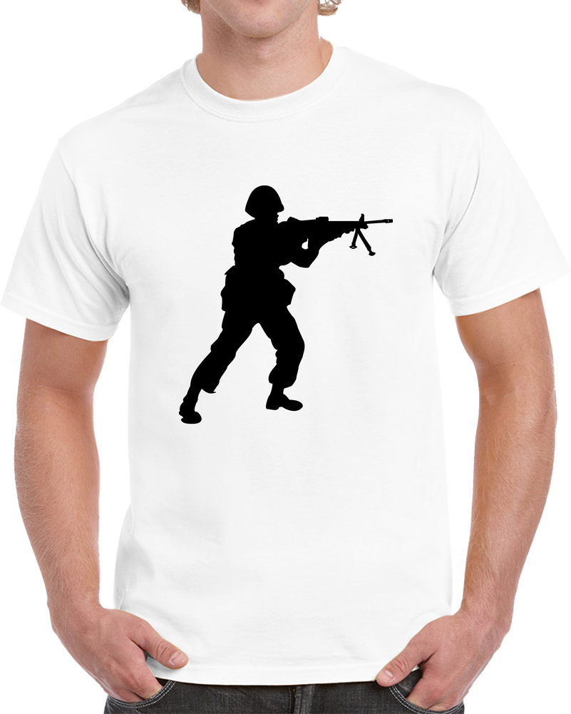 Army - Soldier - MG Assault - Silhouette X 300 T Shirt