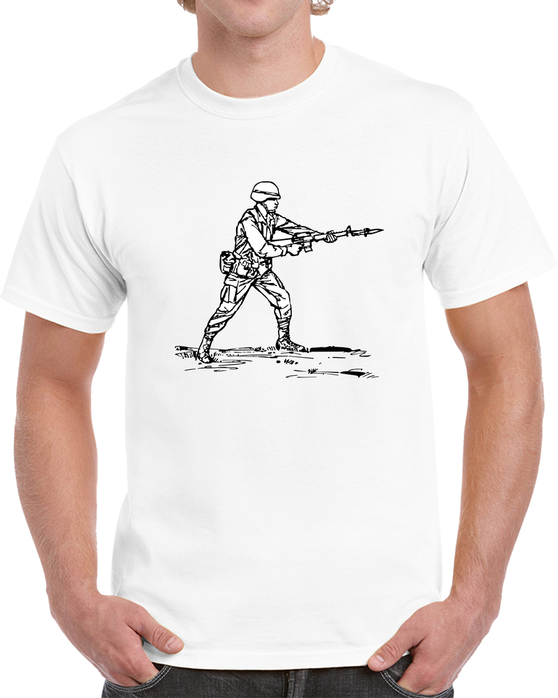 Bayonet Training-modified Thrust - BW X 300 T Shirt