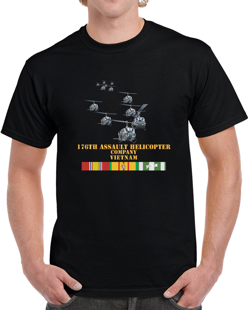 Army - 176th Assault Helicopter Co W SVC X 300 T Shirt