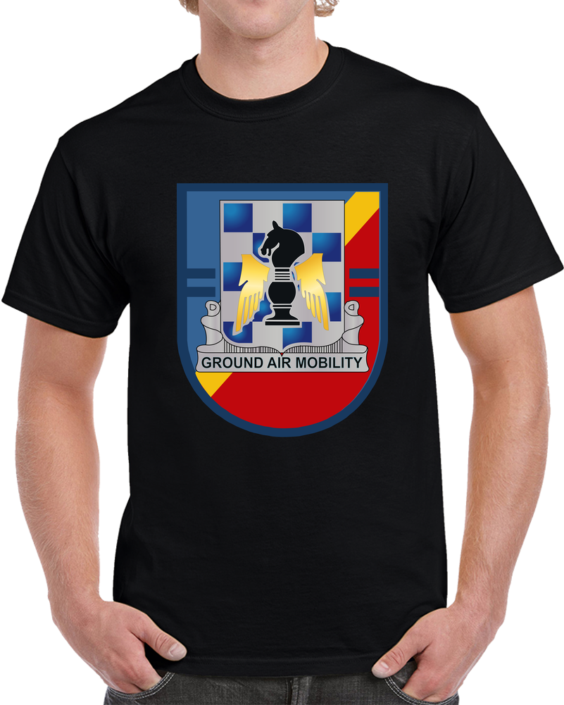Army - 2nd Bn (assault), 82nd Aviation Regiment Flash W DUI Wo Txt T Shirt