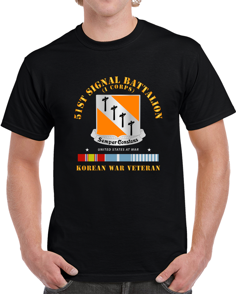 Army - 51st Signal Battalion - Korean War Veteran T Shirt