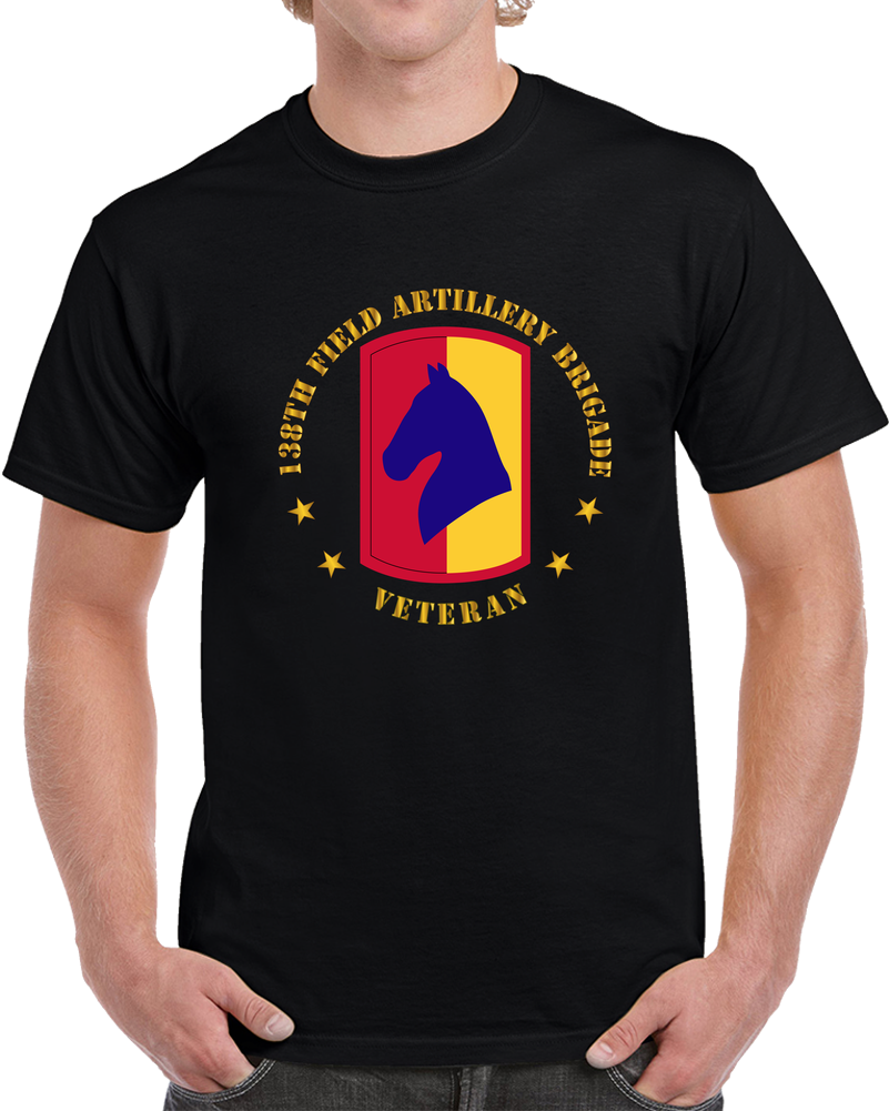 Army - 138th FA Bde SSI - Veteran Wo Backgrd T Shirt