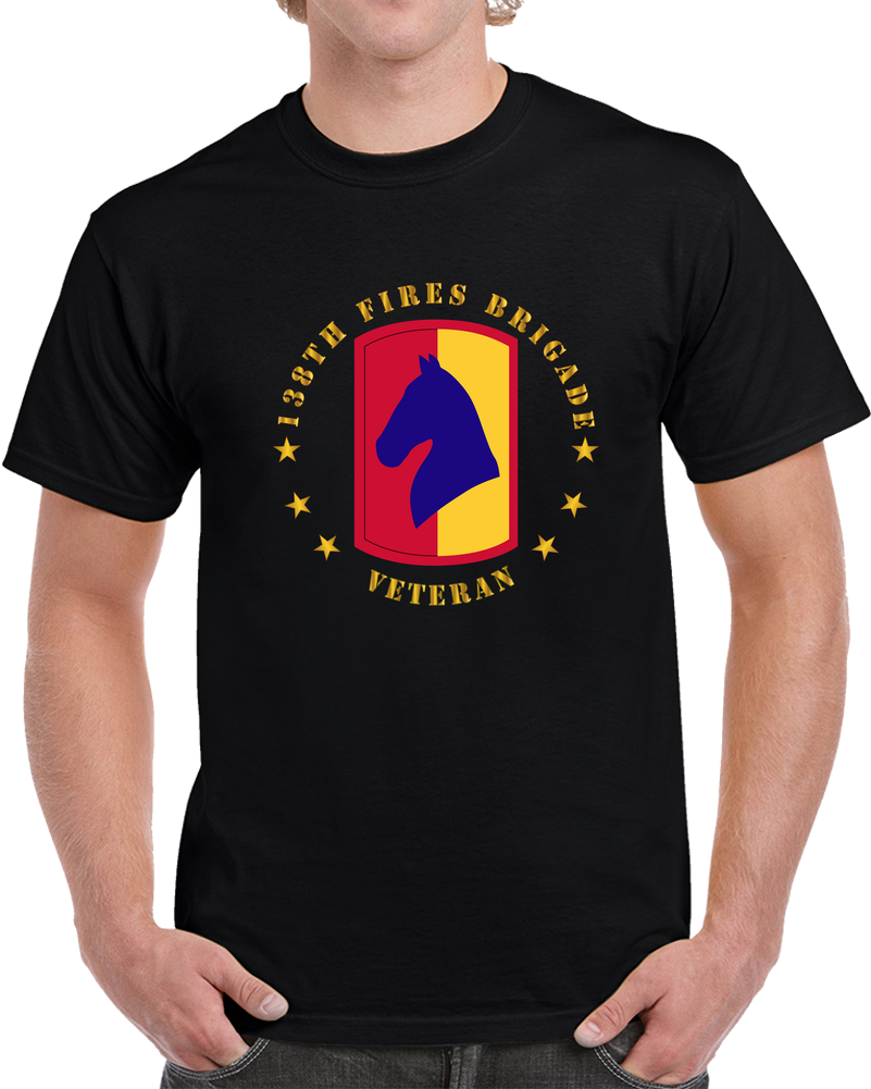 Army - 138th Fires Bde SSI - Veteran Wo Backgrd T Shirt
