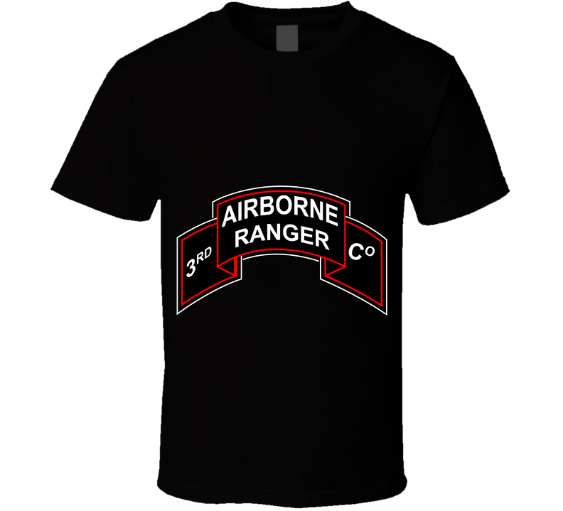 SOF - 3rd Ranger Co Wo Txt T Shirt