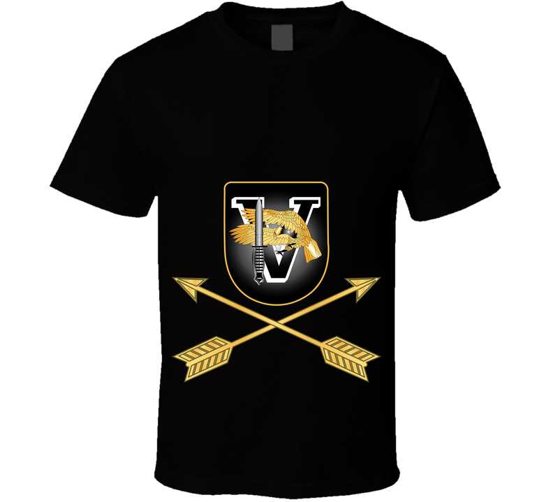 Army - 5th Special Forces - Task Force Viking Flash W Branch X 300 T Shirt