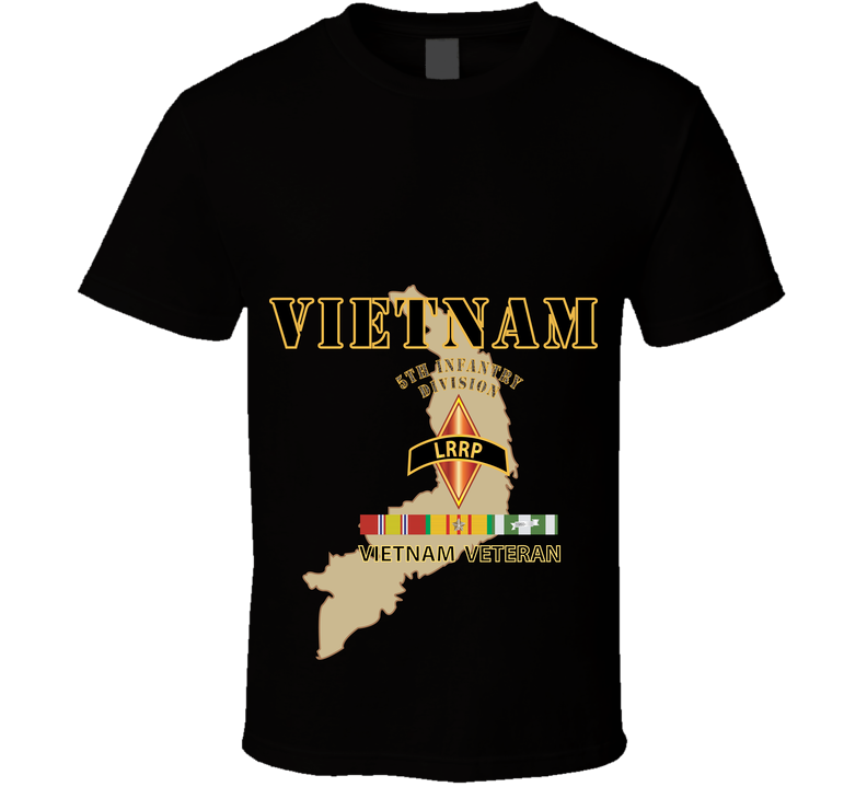 Emblem - SOF - Vietnam - 5th ID - LRRP X 300 T Shirt