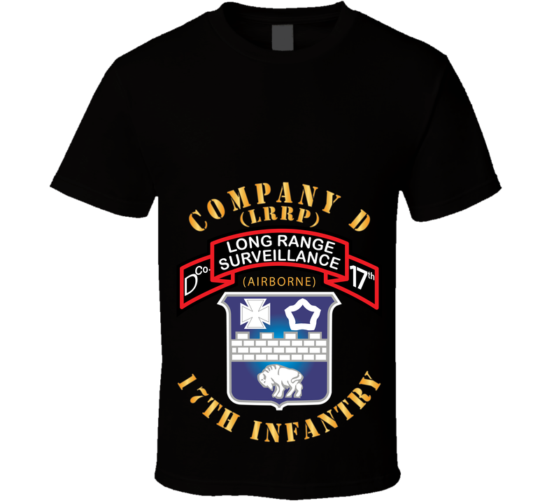 SOF - Co D - 17th Infantry - LRRP X 300 T Shirt