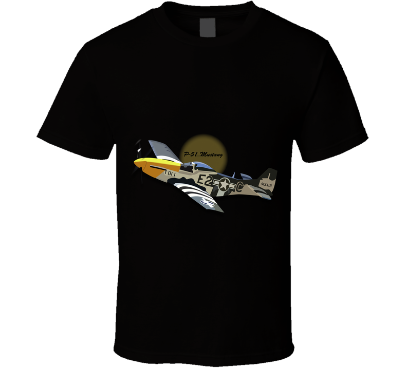 Army Air Corps P-51 Mustang Wo AAC X 300 T Shirt