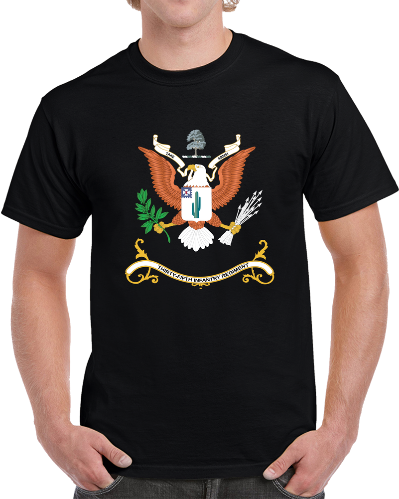 Army - Regimental Colors - 35th Infantry Regiment  - TAKE ARMS! X 300 T Shirt
