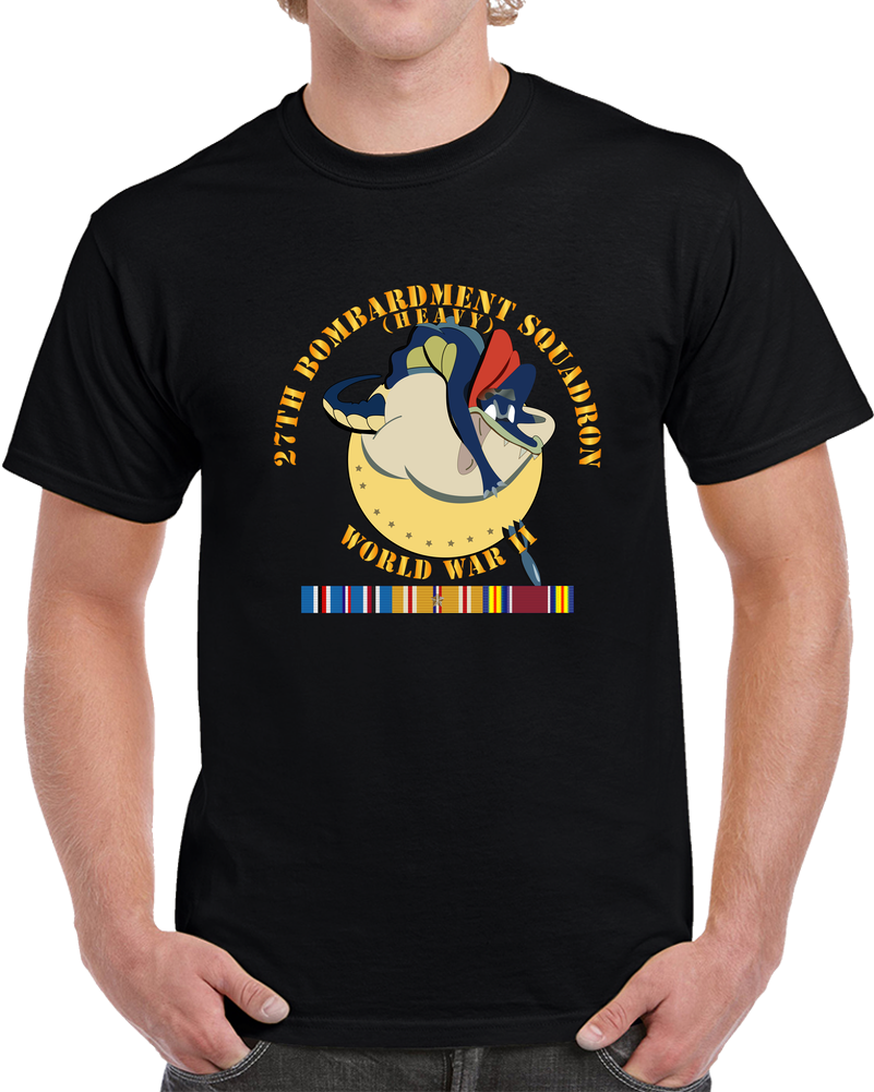 AAC - 27th Bombardment Squadron - WWII W PAC SVC T Shirt