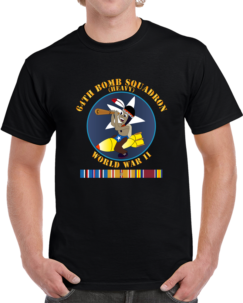 AAC - 64th Bomb Squadron - WWII W PAC SVC X 300 T Shirt