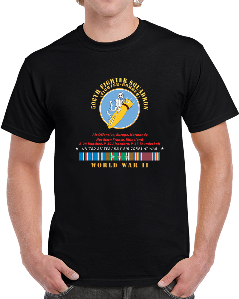 AAC - 508th Fighter Squadron (Fighter Bomber), Campaigns - EUR SVC X 300 T Shirt