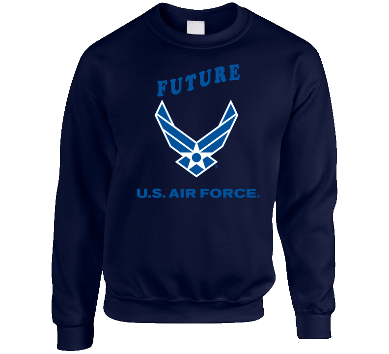 USAF Logo, TM Txt - U S Air Force - Future X 300 Crewneck Sweatshirt