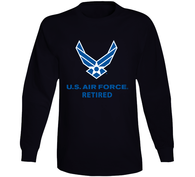 USAF Logo, TM Txt - U S Air Force - Retired X 300 Long Sleeve T Shirt