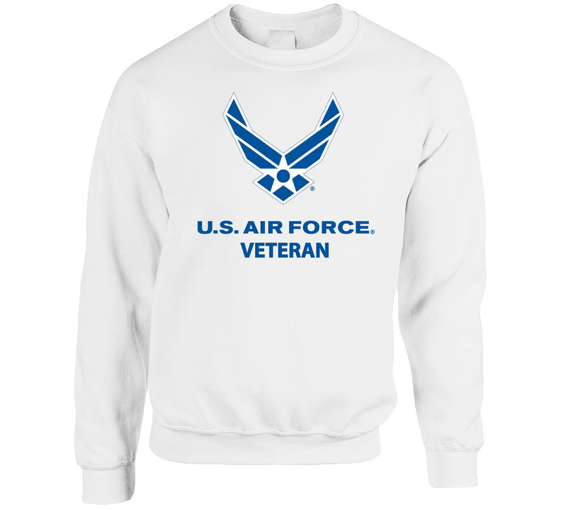 USAF Logo, TM Txt - U S Air Force - Veteran X 300 Crewneck Sweatshirt