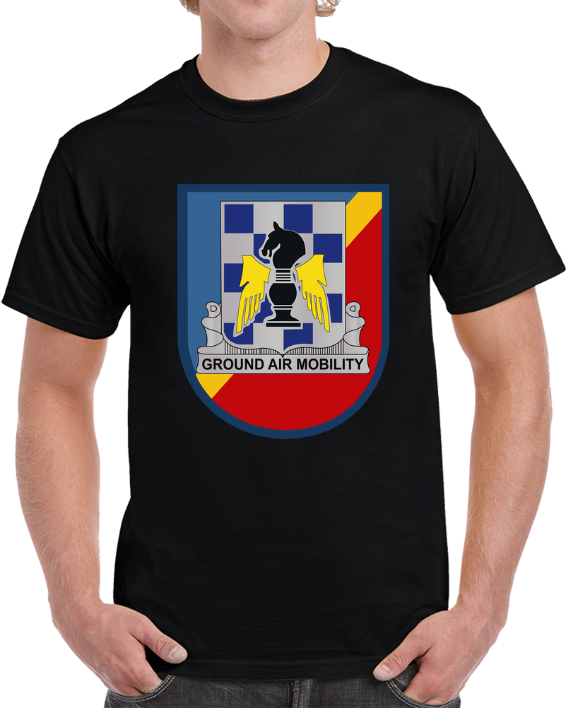 Army - 82nd Combat Aviation Brigade - 82nd Airborne Division Flash w DUI T Shirt