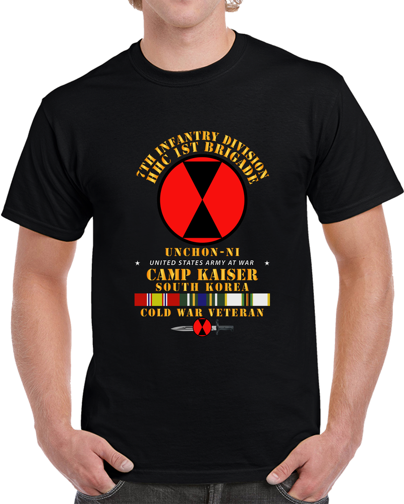 Army - HHC 1st Brigade - 7th ID - Camp Kaiser Korea - Unchon-ni T Shirt