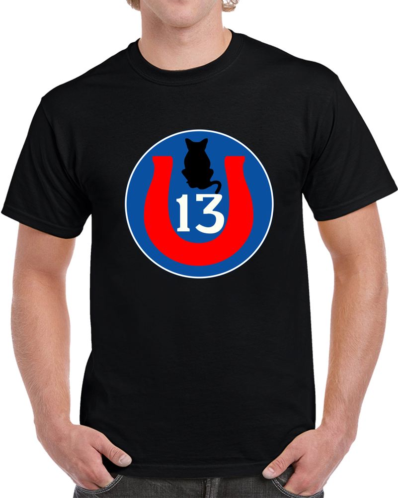 Army - 13th Infantry Divison - Black Cat Wo Txt T Shirt