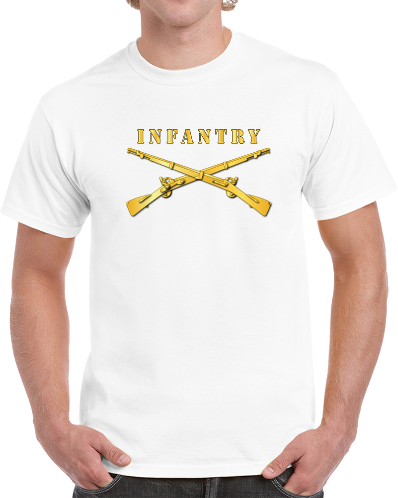 Army - Infantry Br - Crossed Rifles w  Gradient Outline T Shirt