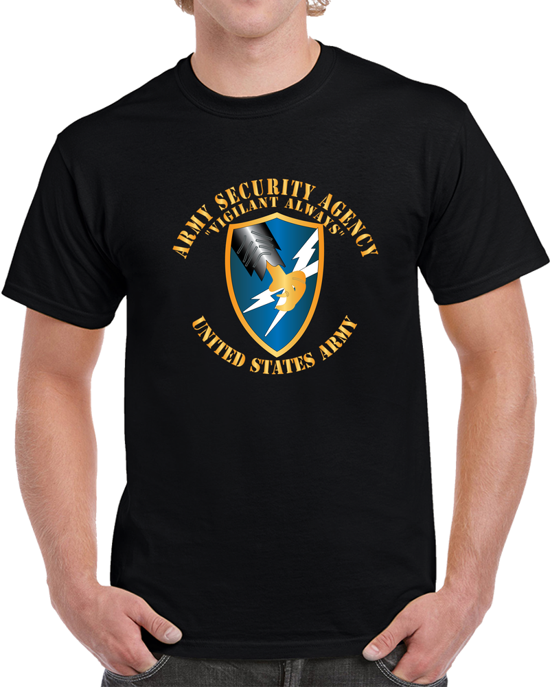 Army -  Army Security Agency  - Always Vigilante X 300 T Shirt