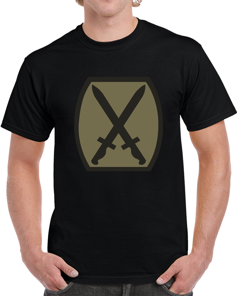 Army - SSI - 10th Infantry Division - Subdued X 300 T Shirt
