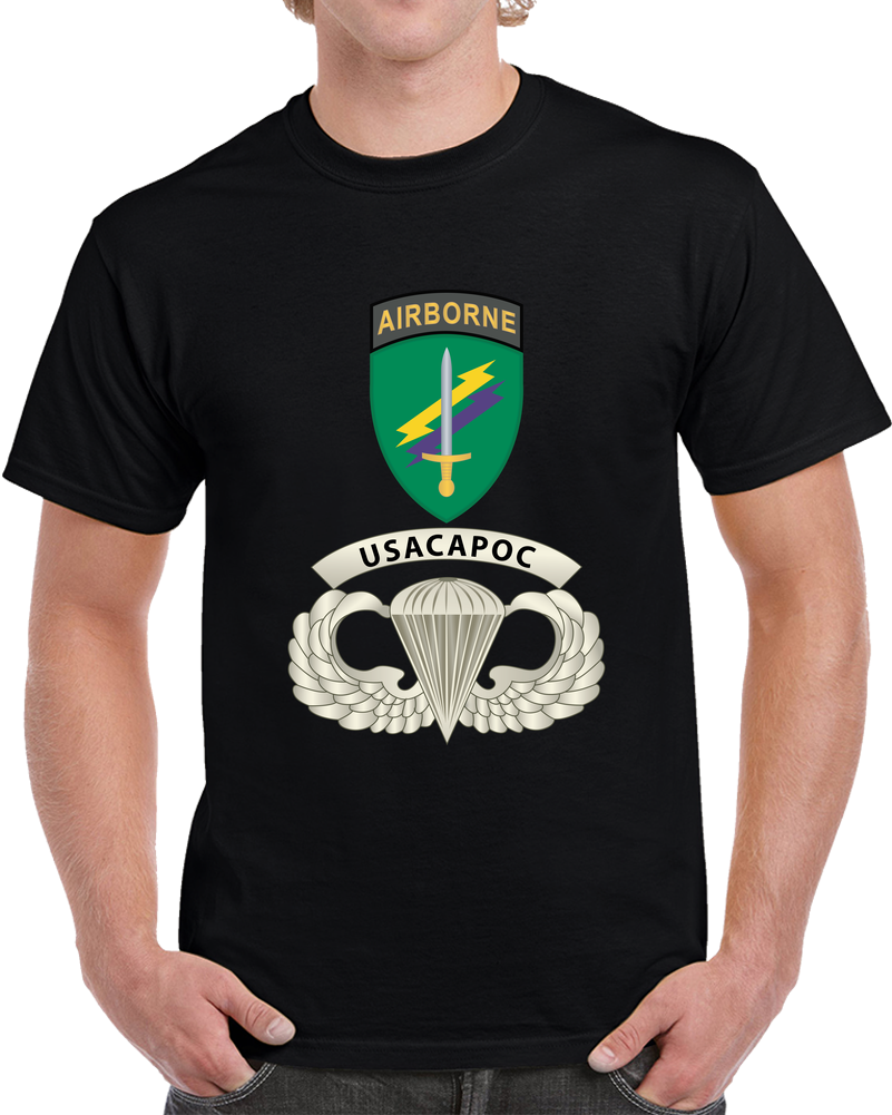 Army - USACAPOC Wings With Wing Tab X 300 T Shirt