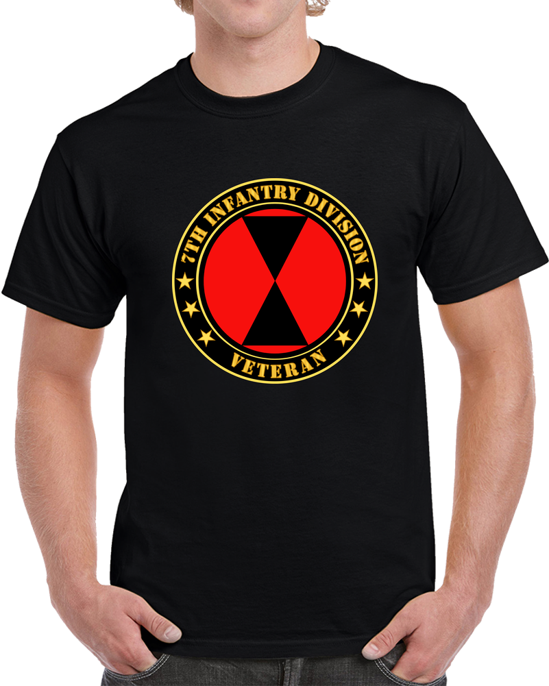 Army - 7th Infantry Division Veteran T Shirt
