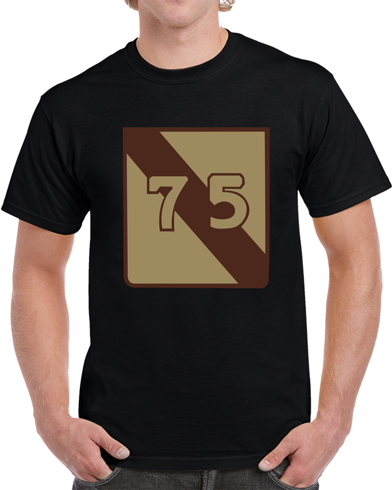 Army - SSI - 75th Infantry Division - Subdued Desert X 300 T Shirt