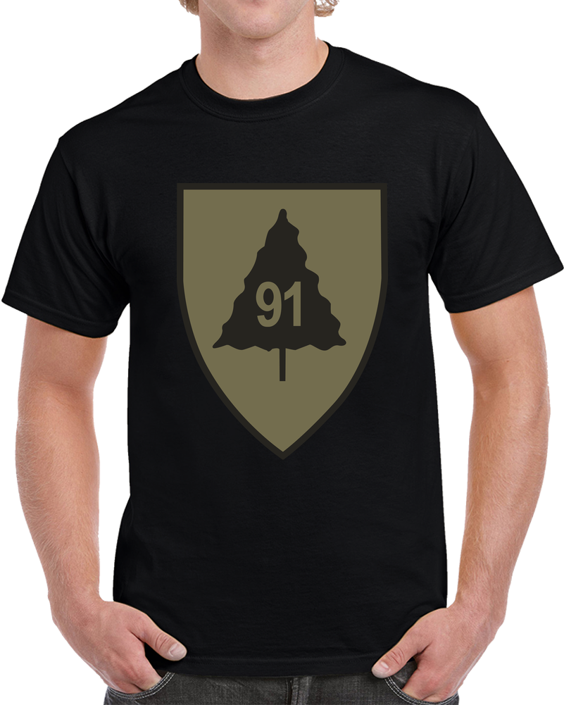 Army - SSI - 91st Infantry Division - Subdued X 300 T Shirt
