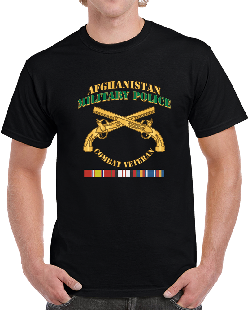 Army - Military Police W Br  Afghanistan - Combat Vet W AFGHAN SVC X 300 T Shirt