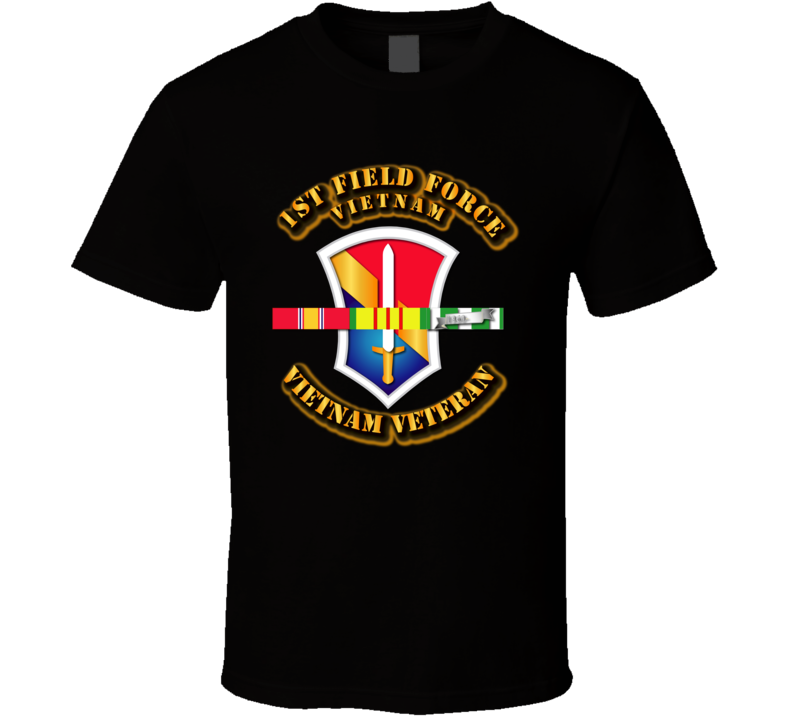Army -  1st Field Force w SVC Ribbons T Shirt