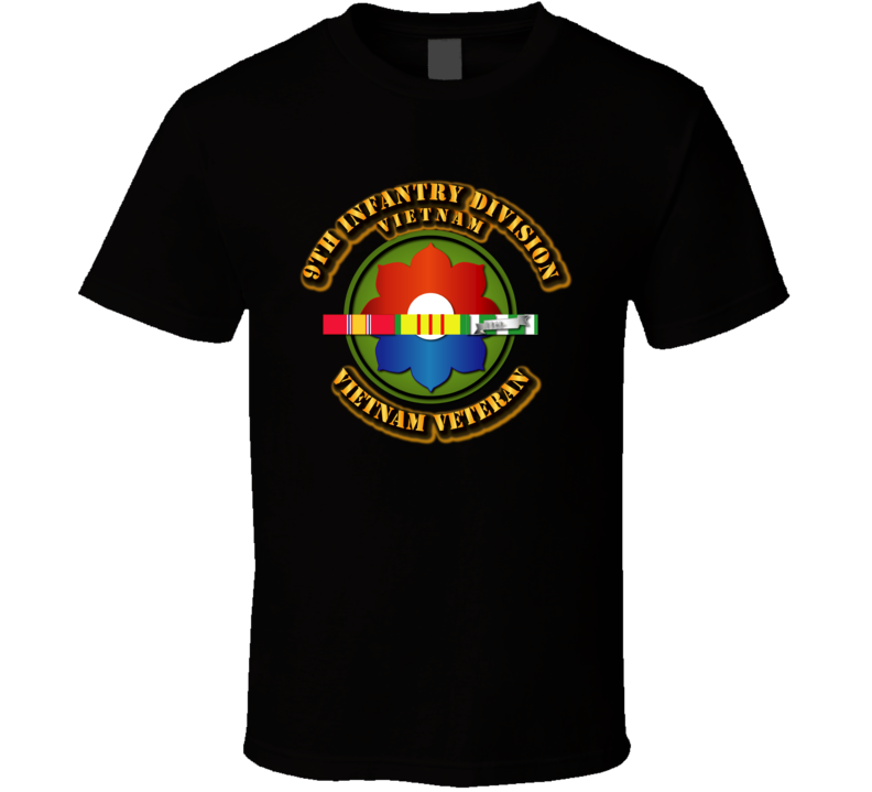 9th Infantry Division w SVC Ribbons T Shirt