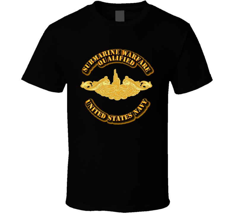 Navy - Submarine Badge - Gold T Shirt