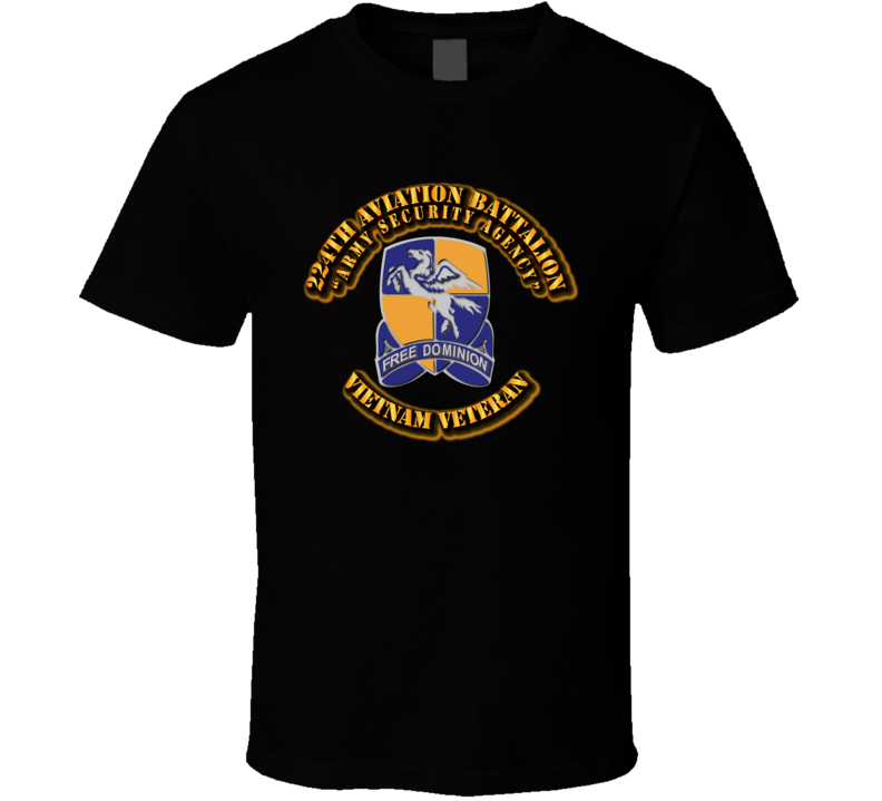 Army - 224th Avation Battalion No SVC Ribbon T Shirt