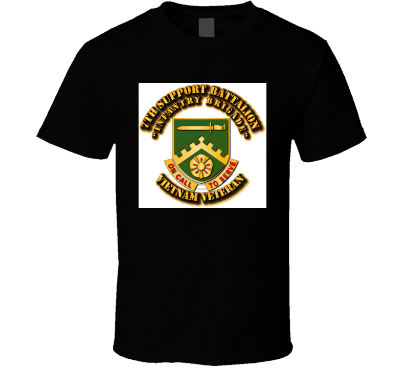 DUI - 7th Support Battalion No SVC Ribbon T Shirt