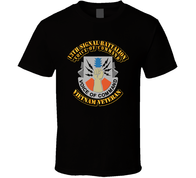  DUI - 13th Signal Battalion No SVC Ribbon T Shirt