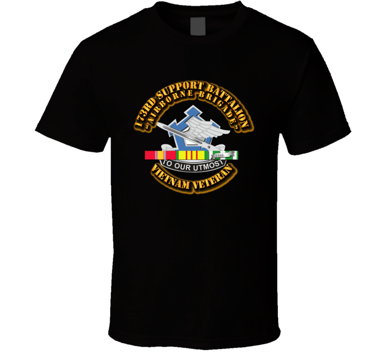 173rd Support Battalion w SVC Ribbon T Shirt