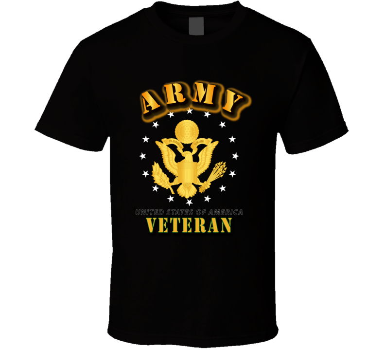 Army Veteran w Eagle T Shirt