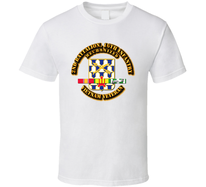 2nd Battalion, 16th Infantry (Mechanized) with SVC Ribbon T Shirt