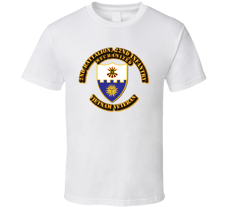 2nd Battalion, 22nd Infantry (Mechanized) without SVC Ribbon T Shirt