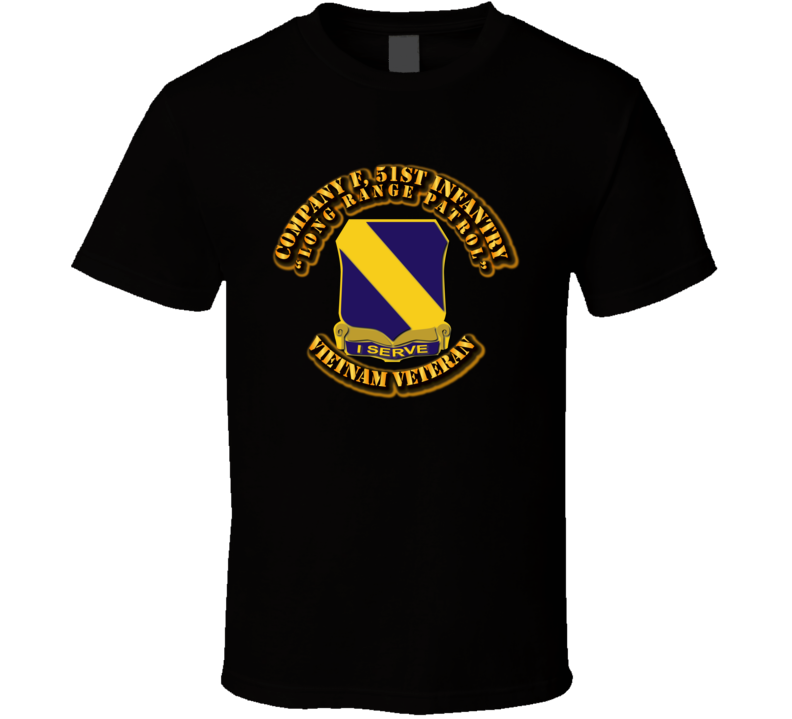 Company F, 51st Infantry (Long Range Patrol) w OUT SVC Ribbon T Shirt