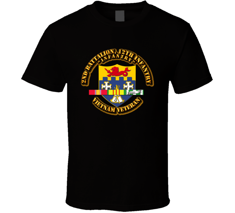 2nd Battalion, 12th Infantry w SVC Ribbon T Shirt