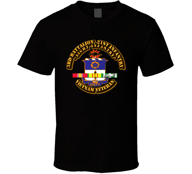 3rd Battalion, 21st Infantry (Light Infantry) w SVC Ribbon T Shirt