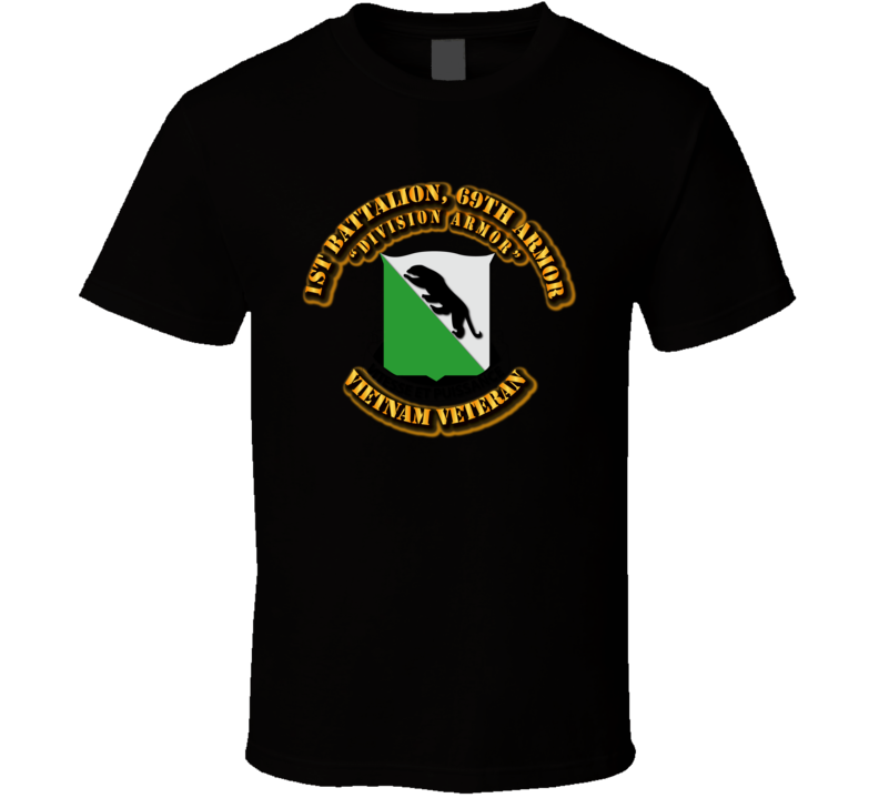 1st Battalion, 69th Armor (Division Armor) without SVC Ribbon T Shirt