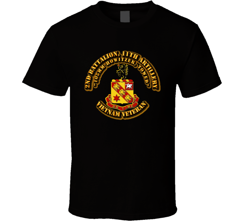 2nd Battalion, 11th Artillery (105mm Howitzer, Towed) NO SVC Ribbon T Shirt