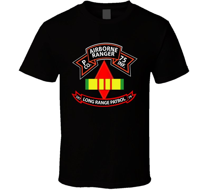 P Co 75th Ranger - 5th Infantry Division - VN Ribbon - LRSD T Shirt