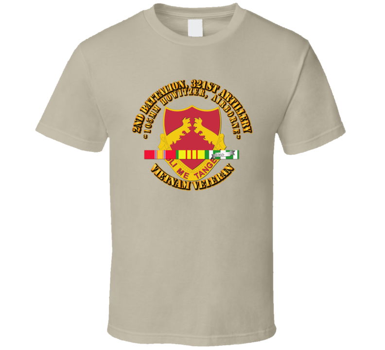  2nd Battalion, 321st Artillery w SVC Ribbon T Shirt
